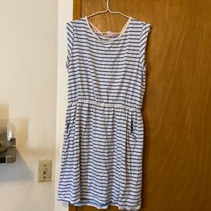 Boden blue and white dress uk 18 us 14 cute and comfy